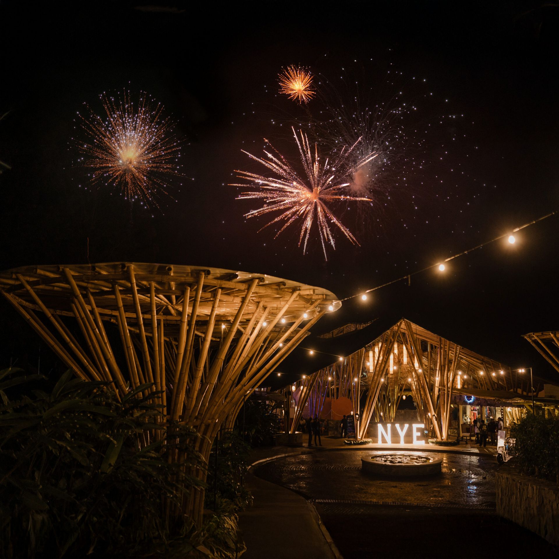 Fireworks at Ravana Pool Club